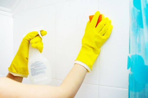 Deep cleaning of a corner sofa in a Clapham home